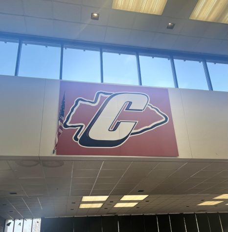 The current Canton High School logo is displayed within the Canton High School Cafeteria. January 20, 2022. 
