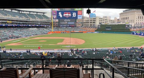 Comerica Park prior to the start of the 2022 Opening Day home game. April 8, 2022. 