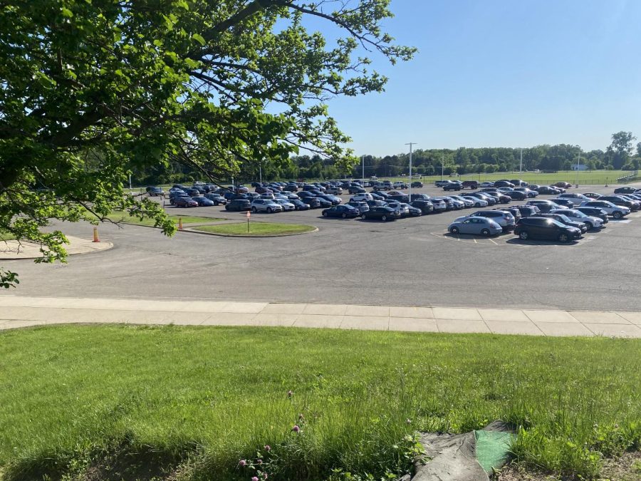 Student drivers at Salem High School parked at the Salem High School student lot. June 3,2022.