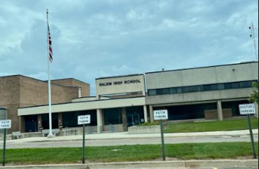 The outside of Salem high school sits on a summer morning. Dec. 20, 2023.