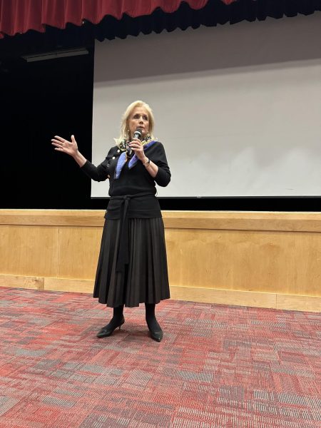 Debbie Dingell, who represents Michigan’s 6th district, gives an impassioned speech on the intricacies of government and her experiences representing the people of her district. 