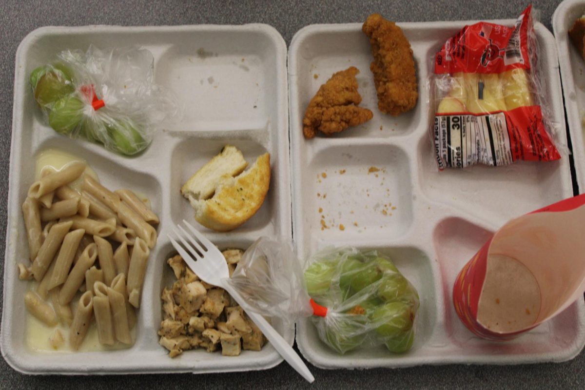 A representative lunch as served in the Plymouth Cafeteria. October 1, 2025