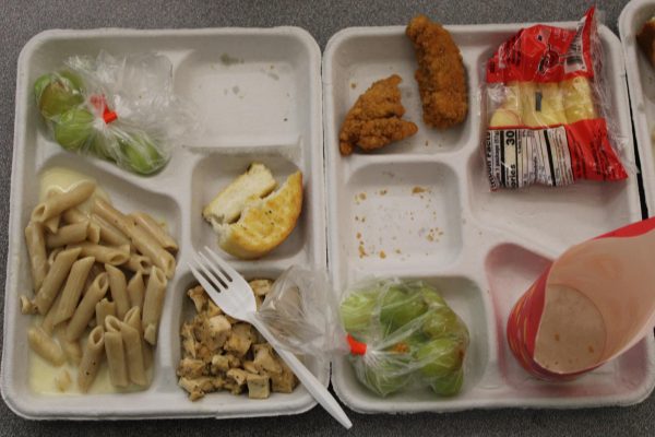 A representative lunch as served in the Plymouth Cafeteria. October 1, 2025