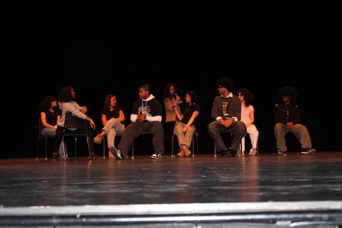 The Black Student Union show centered around a story of a modern class being lectured about the importance of recognizing Black history, specifically the effects of the Harlem Renaissance. Feb. 26, 2026.

